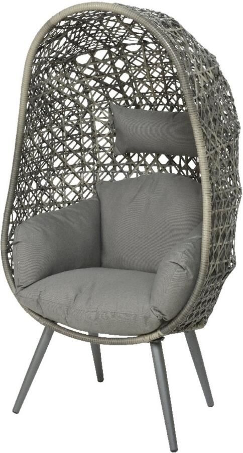 Budgetland Palermo Egg chair stoel grijs 1 persoons 151 cm