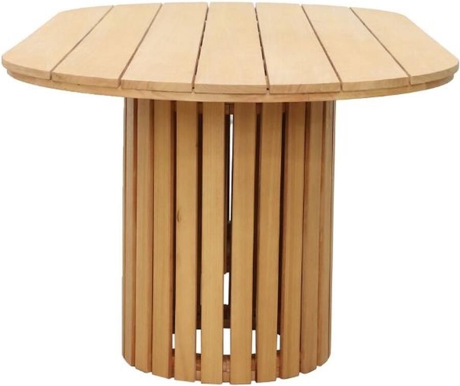 BUITEN living Berlijn dining tuintafel hardhout Teak Look 240cm 6 personen