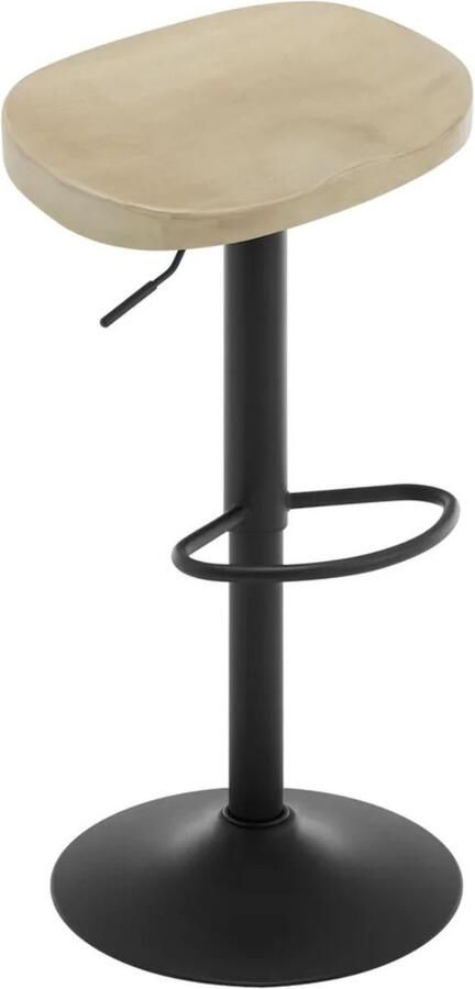 BukkitBow Ergonomische Barkruk Massief Hout en Metaal Verstelbare Hoogte 150 kg Draagvermogen Licht Hout