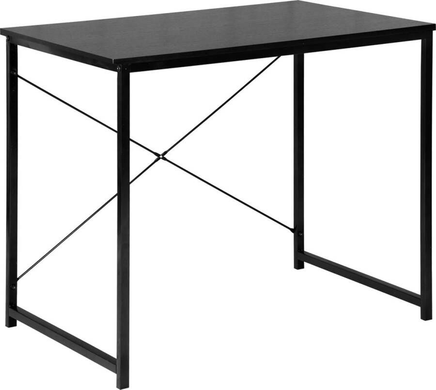 BukkitBow Bureau Computertafel (80X70X60CM) Black Friday & Kerstcadeau Zwart