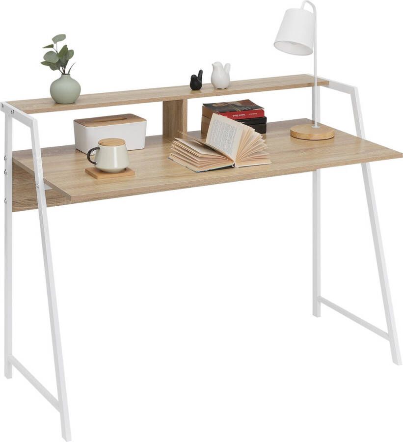 BukkitBow Bureau met Houtlook en Hoge Opstapplank (56X115X71CM) Black Friday & Kerstcadeau