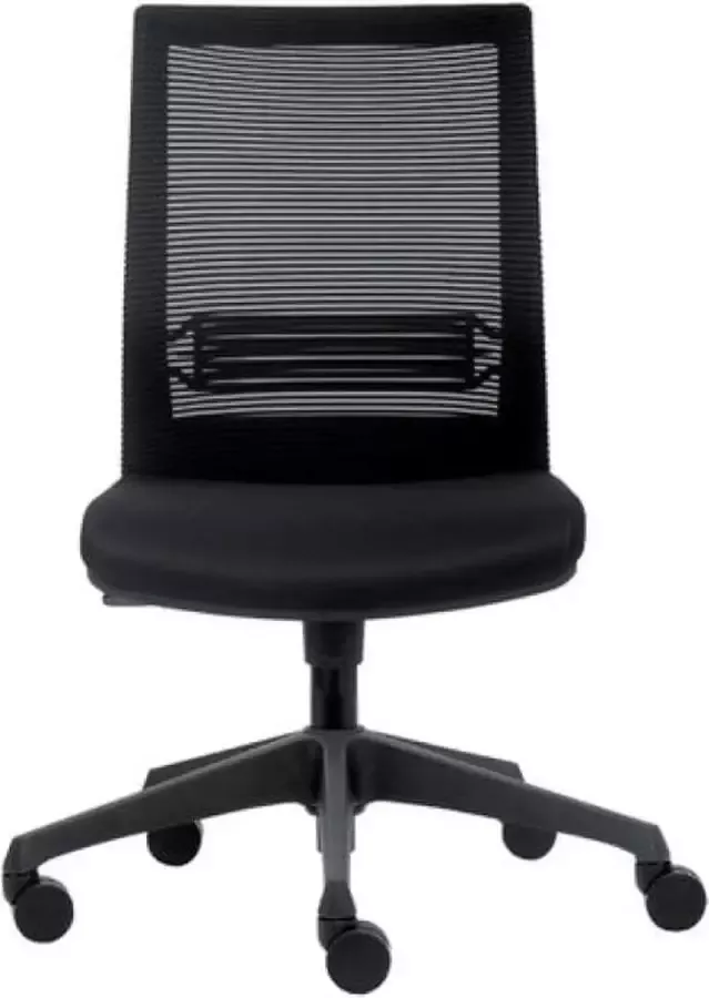 E-Bureaustoel Andes Bureaustoel met armleggers zwart ergonomisch thuiswerken