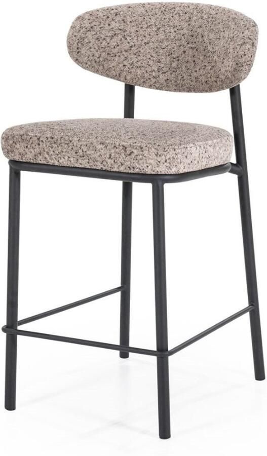 By-Boo Barkruk Jari Bouclé Taupe (zithoogte 66cm)