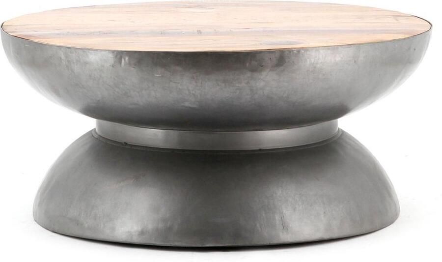By Boo bijzettafel YoYo grijs large 36x80x80cm