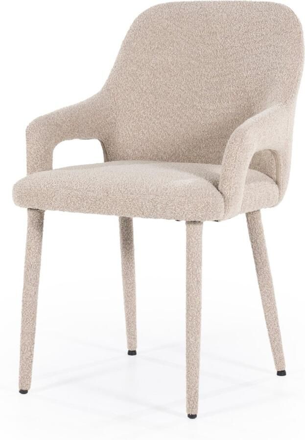 By-Boo Eetkamerstoel Fika Bouclé Taupe