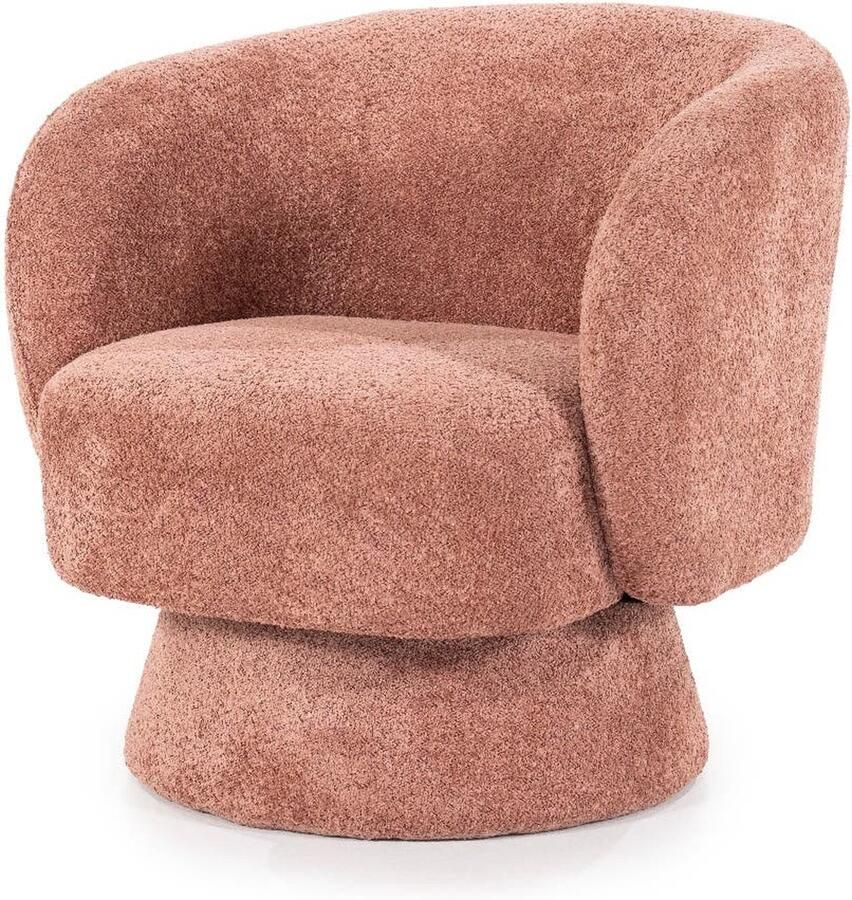 By-Boo Fauteuil Balou Bouclé Terracotta