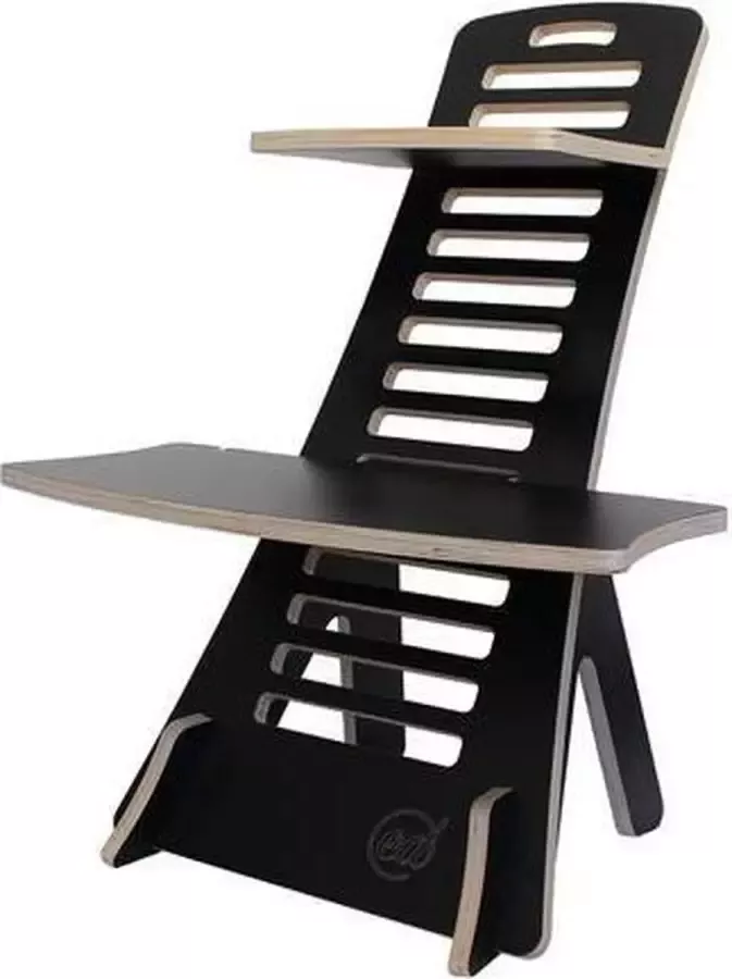 By-Ed !!!Uitverkoop!!! Sta bureau – Standing desk Thuiswerkplek Ergonomisch in hoogte verstelbaar Zwart Works
