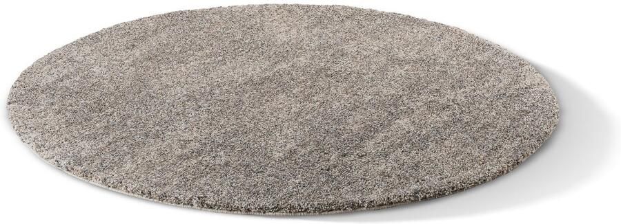 By Javy Vloerkleed rond Maya Mix Grey Vloerkleed rond 160 cm Modern en comfortabel Mix Grey