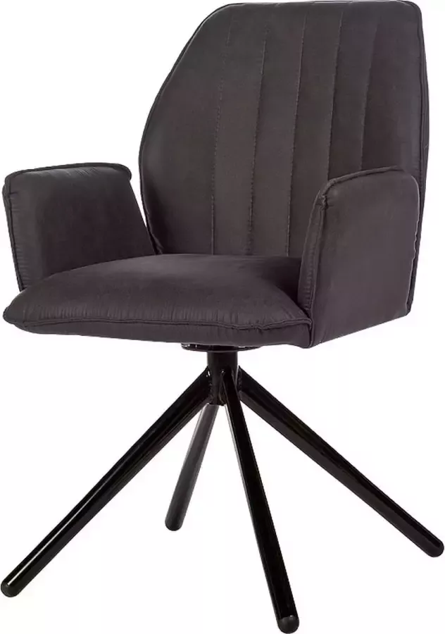 By Kohler Classen arm eetkamerstoel donkergrijs