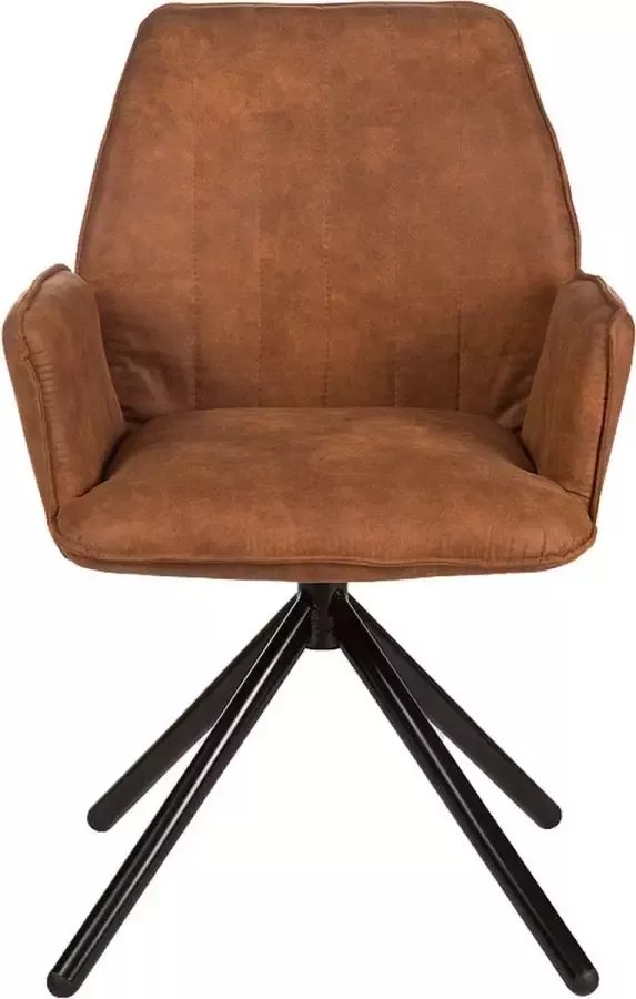 By Kohler Classen arm eetkamerstoel lichtbruin