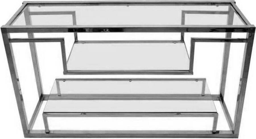 By Kohler Console Table 150x40x75cm With Clear Glass