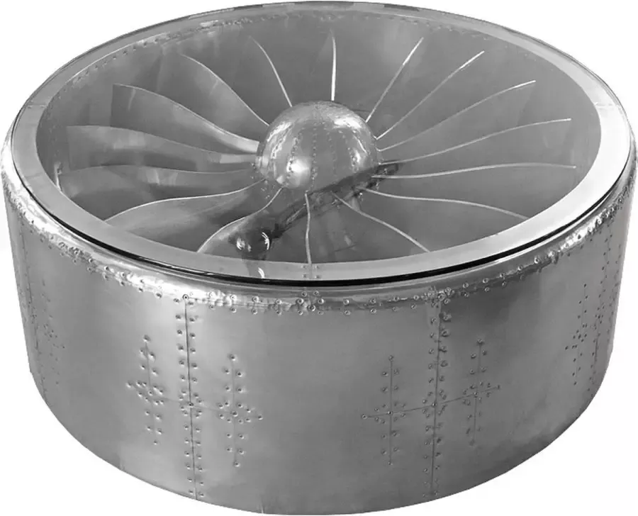 By Kohler Vliegtuig Salontafel 128x128x42cm Propeller airplane aviator