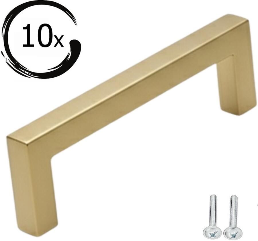 By MJM Handgreep Goud RVS 160 MM Dallas 10 Stuks Handgrepen keukenkastjes Handgrepen voor deurtjes Handgrepen Kast Handgreep keukenkastjes Handgreep kast Meubelbeslag Keukengreep deurgreep Goud - Foto 4