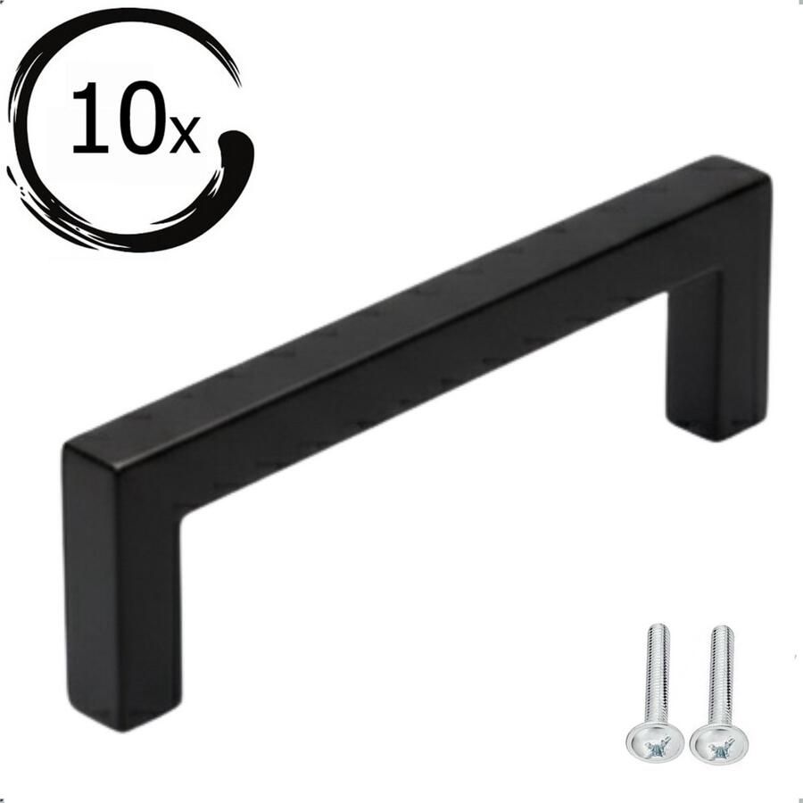 By MJM RVS Handgreep Keukengreep Dallas Zwart 224 mm 10 STUKS Modern Handgrepen kast Handgrepen voor deurtjes Deurgreep Meubelgreep Handgreep Zwart meubelgrepen Keukengreep Keukenkastjes Greep Zwart Meubelbeslag greepjes - Foto 5