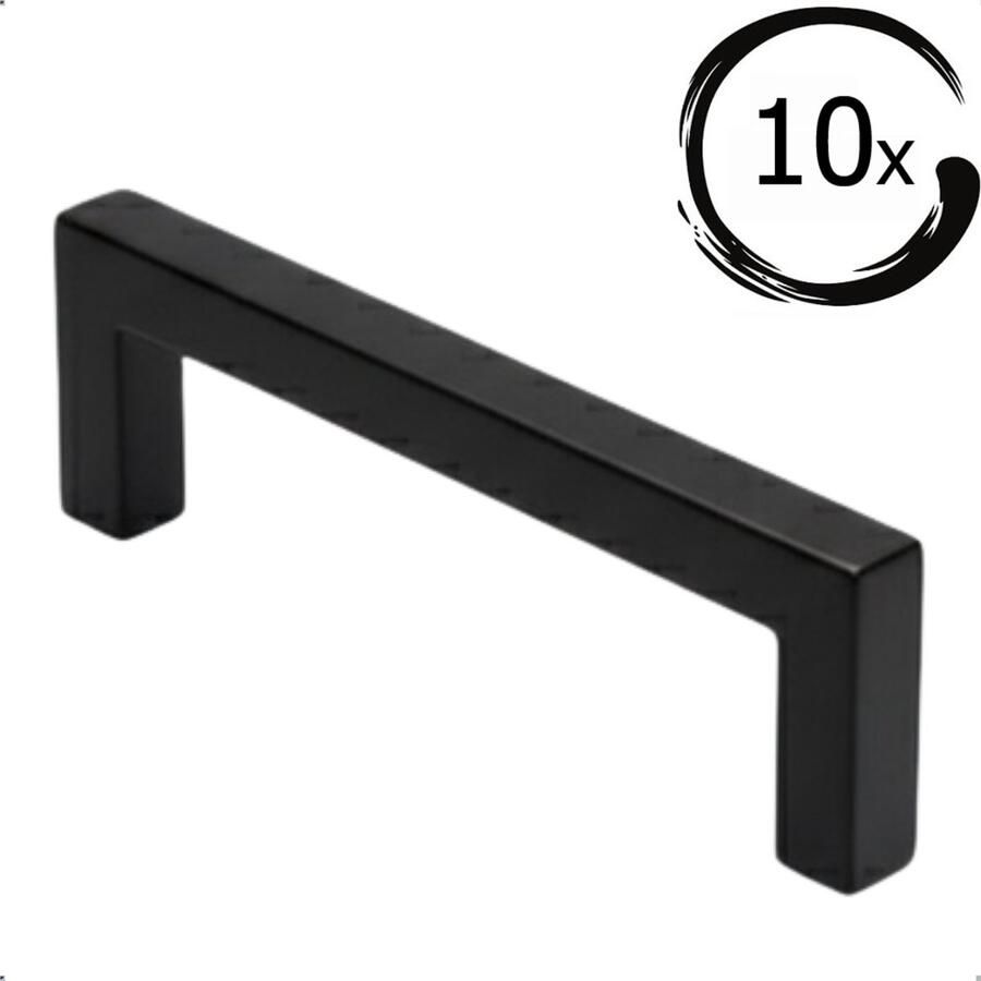 By MJM RVS Handgreep Keukengreep Dallas Zwart 224 mm 10 STUKS Modern Handgrepen kast Handgrepen voor deurtjes Deurgreep Meubelgreep Handgreep Zwart meubelgrepen Keukengreep Keukenkastjes Greep Zwart Meubelbeslag greepjes - Foto 4
