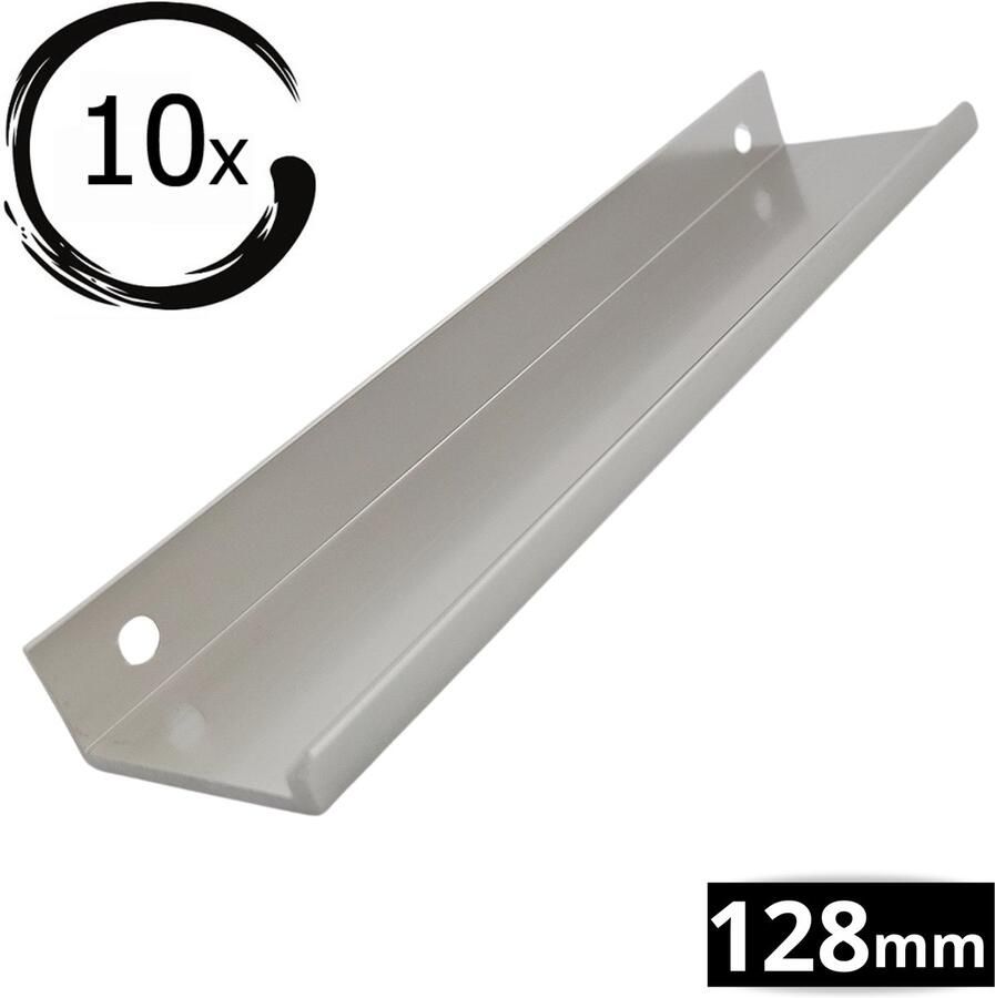By MJM Handgreep Plat 15CM Rvs 10 Stuks Fargo Platte greep Keukengreep Kast Keukenkastjes Meubelgreep Badkamer Profielgreep 150 mm Handgreep Meubelgreep - Foto 2