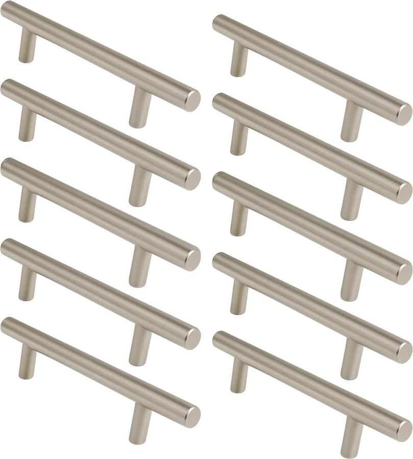 By MJM 20X Handgreep RVS 96 MM Denver Handgrepen keukenkastjes Handgrepen voor deurtjes Handgrepen Kast Handgreep keukenkastjes Handgreep kast Meubelbeslag Keukengreep deurgreep rVS