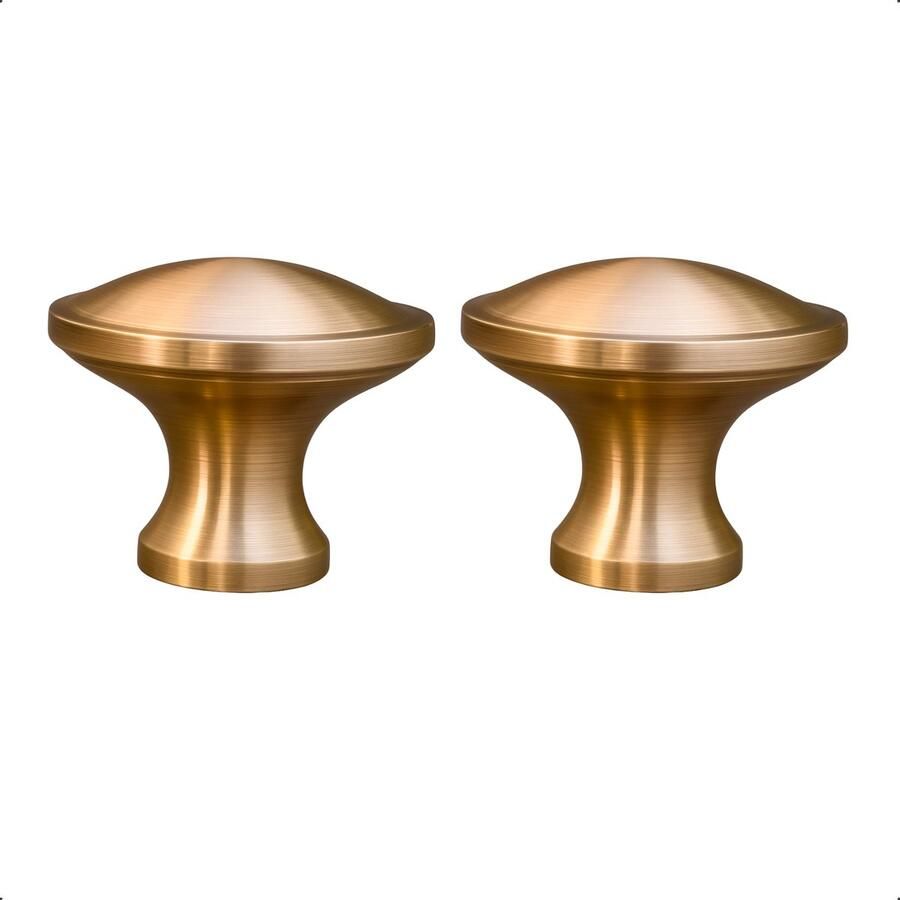 By MJM 2X Meubelknop Rapid Rond Goud Kast knopjes Kastknoppen Goud Meubelknop deurknoppen voor kasten Meubelbeslag deurknopjes Kastknopjes