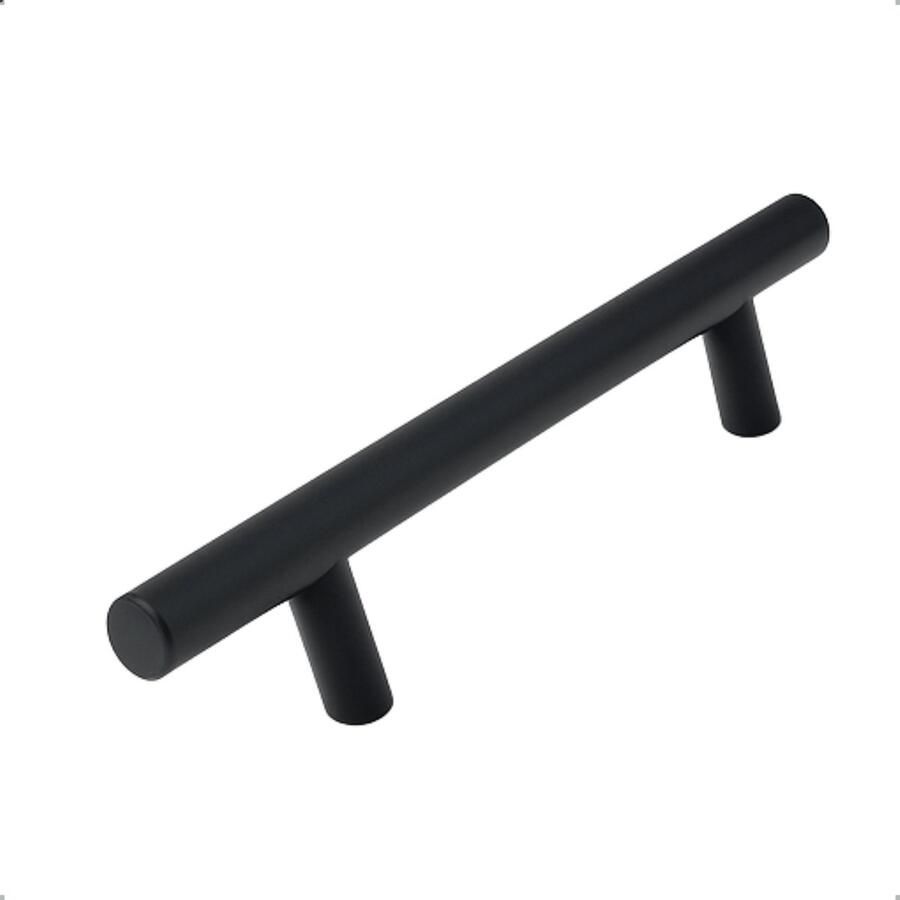 By MJM 5X Handgreep zwart RVS Handgreep zwart 96mm Handgrepen handgreep keuken Meubelbeslag handgrepen keukenkastjes handgrepen kast Keukengrepen zwart Kastgrepen Meubelgrepen Deurgreep zwart Denver Serie