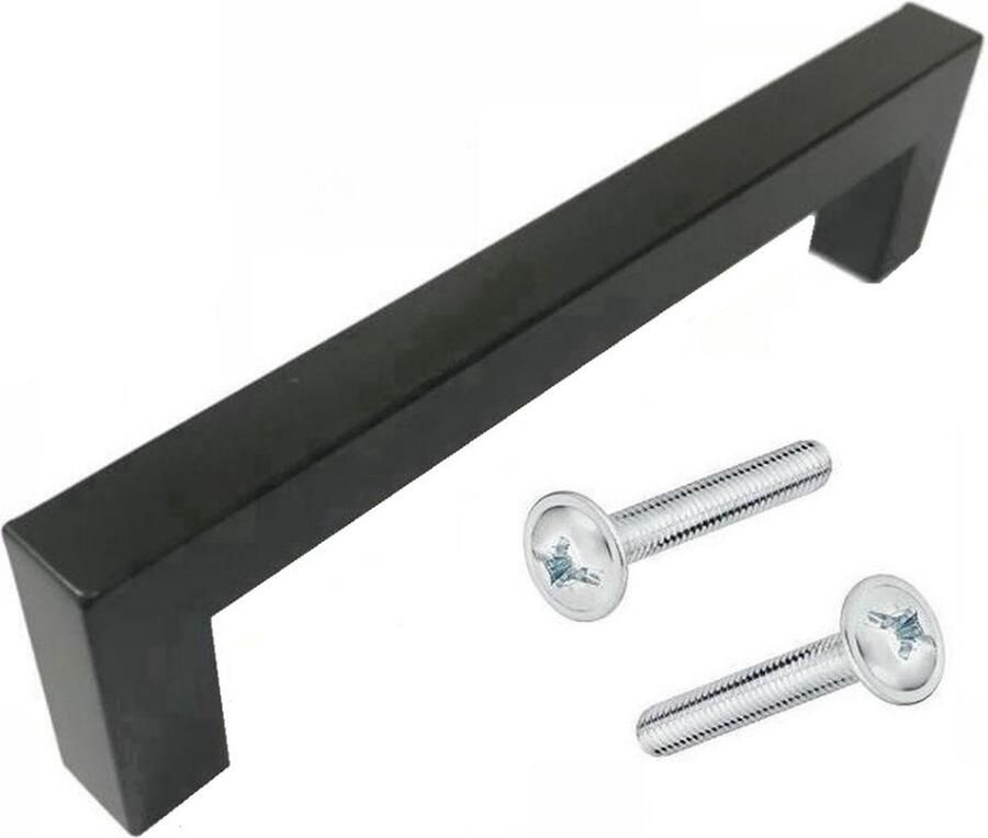 By MJM RVS Handgreep Keukengreep Dallas Zwart 224 mm Modern Handgrepen kast Handgrepen voor deurtjes Deurgreep Meubelgreep Handgreep Zwart meubelgrepen Keukengreep Keukenkastjes Greep Zwart Meubelbeslag greepjes Inclusief schroeven - Foto 2