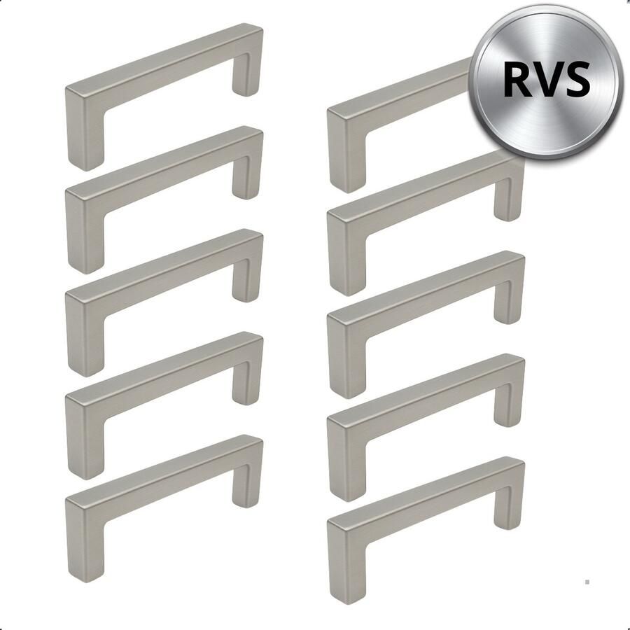 By MJM RVS Handgreep Keukengreep Dallas 128 mm 10 Stuks Modern Handgrepen kast Handgrepen voor deurtjes Deurgreep Meubelgreep Handgreep Rvs meubelgrepen Keukengreep Keukenkastjes Greep RVS Meubelbeslag greepjes Inclusief schroeven - Foto 2