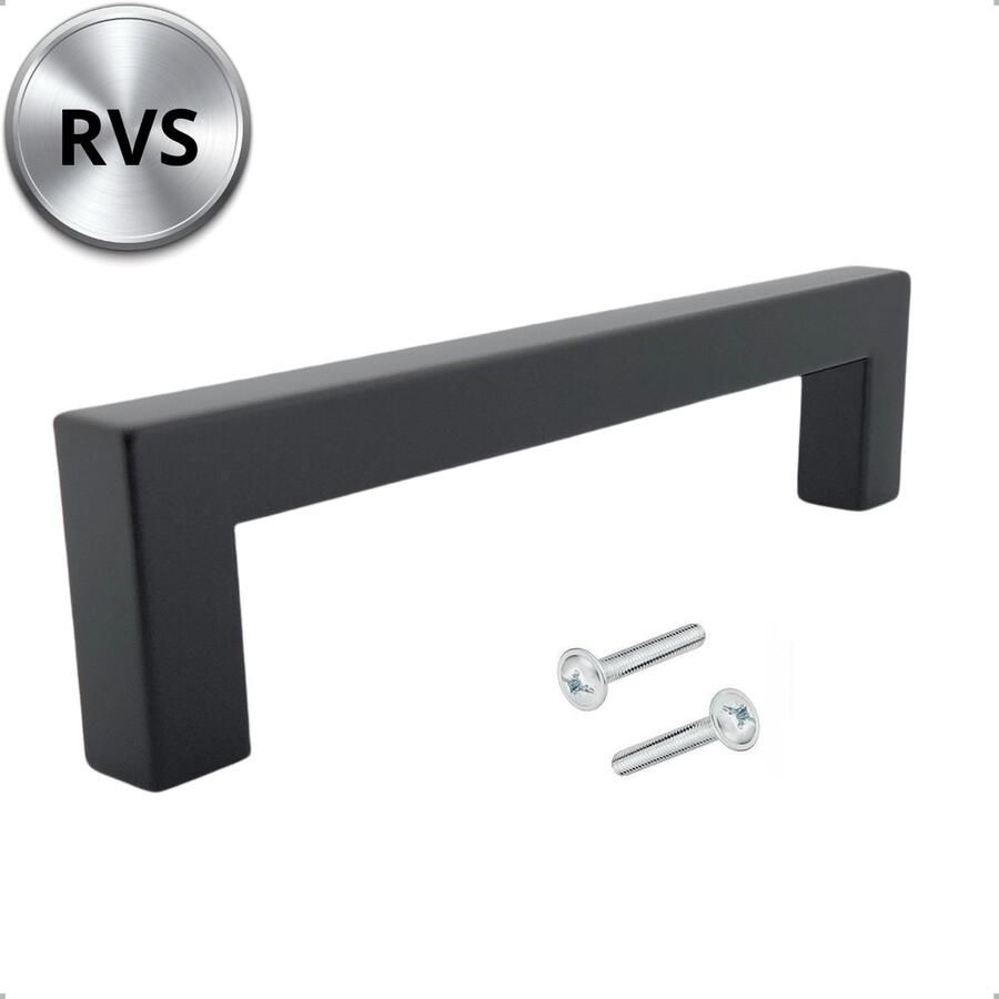 By MJM RVS Handgreep Keukengreep Dallas Zwart 224 mm Modern Handgrepen kast Handgrepen voor deurtjes Deurgreep Meubelgreep Handgreep Zwart meubelgrepen Keukengreep Keukenkastjes Greep Zwart Meubelbeslag greepjes Inclusief schroeven