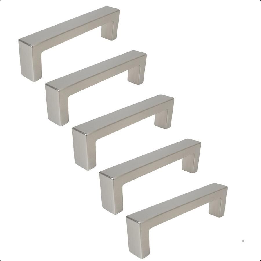 By MJM Handgreep Keukengreep RVS 128 mm 5 Stuks strak Handgrepen voor deurtjes Deurgreep Meubelgreep Handgreep Keukengreep Keukenkastjes Greep- Meubelbeslag handgrepen kast meubelgrepen Handgrepen voor deurtjes inclusief schroeven - Foto 2
