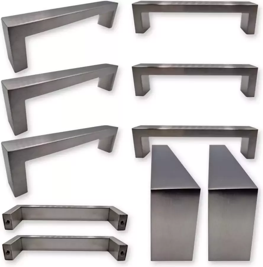 By MJM Handgreep Keukengreep RVS 128 mm 10 Stuks strak Handgrepen voor deurtjes Deurgreep Meubelgreep Handgreep Rvs Keukengreep Keukenkastjes Meubelbeslag handgrepen kast meubelgrepen Handgrepen voor deurtjes inclusief schroeven - Foto 6