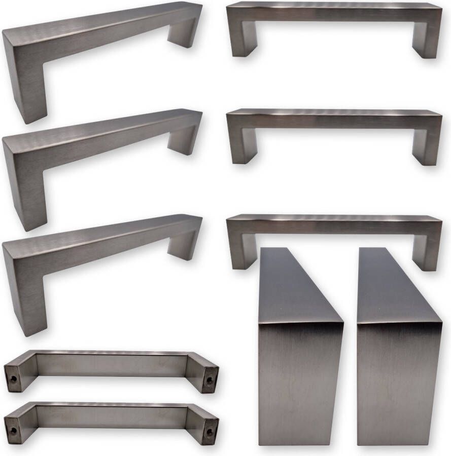 By MJM Handgreep Keukengreep RVS 128 mm 20 Stuks strak Handgrepen voor deurtjes Deurgreep Meubelgreep Handgreep Rvs Keukengreep Keukenkastjes Meubelbeslag handgrepen kast meubelgrepen Handgrepen voor deurtjes inclusief schroeven - Foto 4