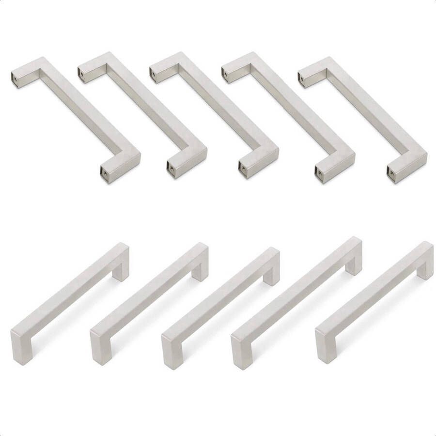 By MJM Handgreep Keukengreep RVS 192 mm 20 Stuks Modern Handgrepen kast Handgrepen voor deurtjes Deurgreep Meubelgreep Handgreep Rvs meubelgrepen Keukengreep Keukenkastjes Greep RVS Meubelbeslag greepjes Inclusief schroeven - Foto 2