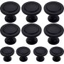 By MJM Meubelknop zwart rond 10 Stuks Diameter 32 mm Kastknop Meubelknop Deurknoppen voor kasten kastknoppen Meubelbeslag Deurknopjes Meubelknoppen - Thumbnail 2