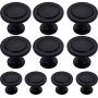 By MJM Kastknoppen Memphis zwart rond 20 Stuks Diameter 32 mm Kastknop Meubelknop Deurknoppen voor kasten Meubelbeslag Deurknopjes Meubelknoppen - Thumbnail 2