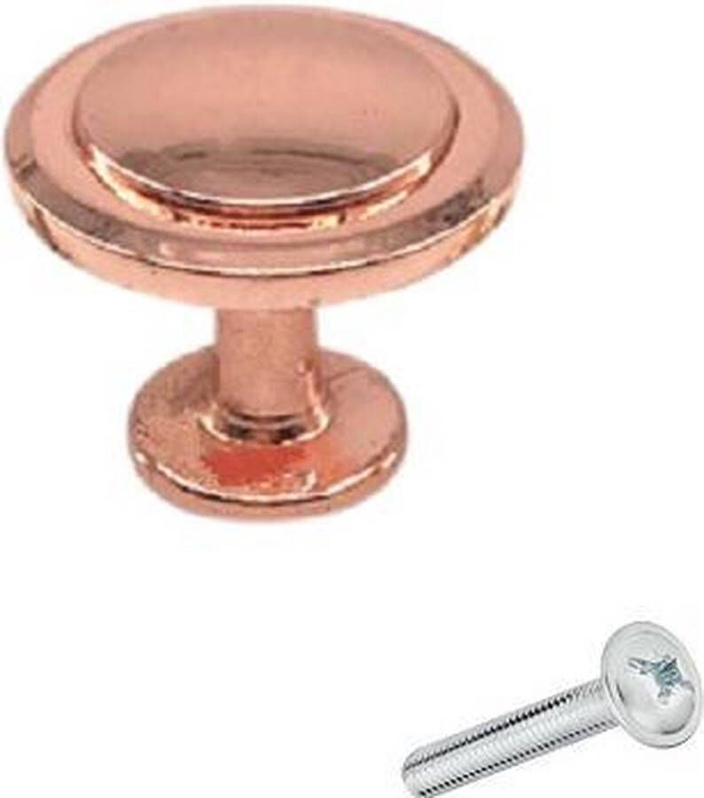 By MJM Meubelknop rose goud rond 10 STUKS Diameter 29 mm Kastknop Meubelknop Deurknoppen voor kasten Kastknoppen Meubelbeslag Deurknopjes Meubelknoppen