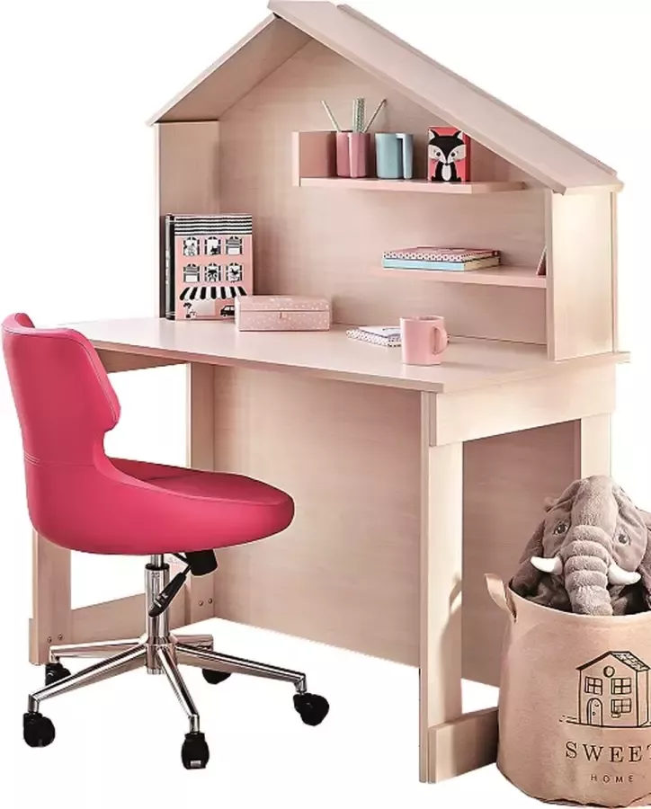 By MM Store Cento Pink bureau kinderbureau roze huisje meisjeskamer