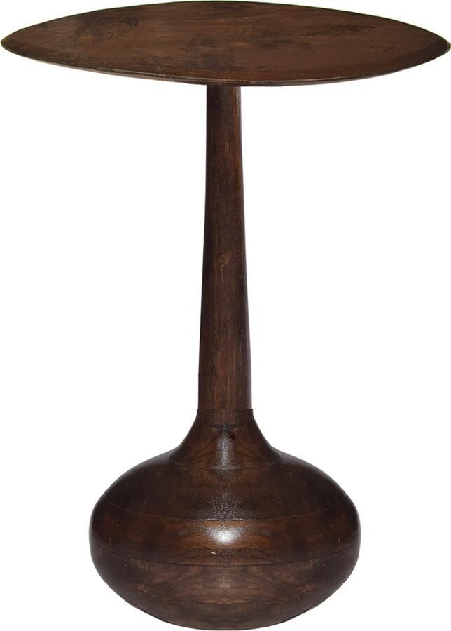 By Mooss Bijzettafel Bruin Walnoot Organisch Mangohout