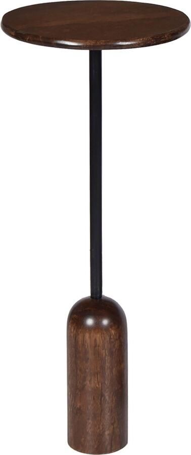 By Mooss Bijzettafel Bruin Walnoot Smalle Unieke Voet