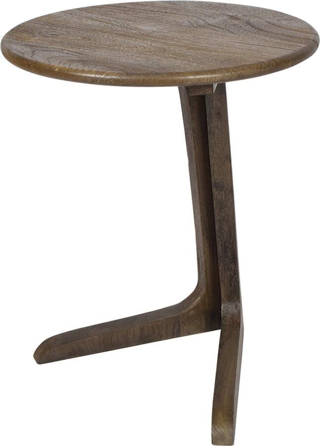 By Mooss Bijzettafel Oil Antique Banktafel Hout Retro V poot