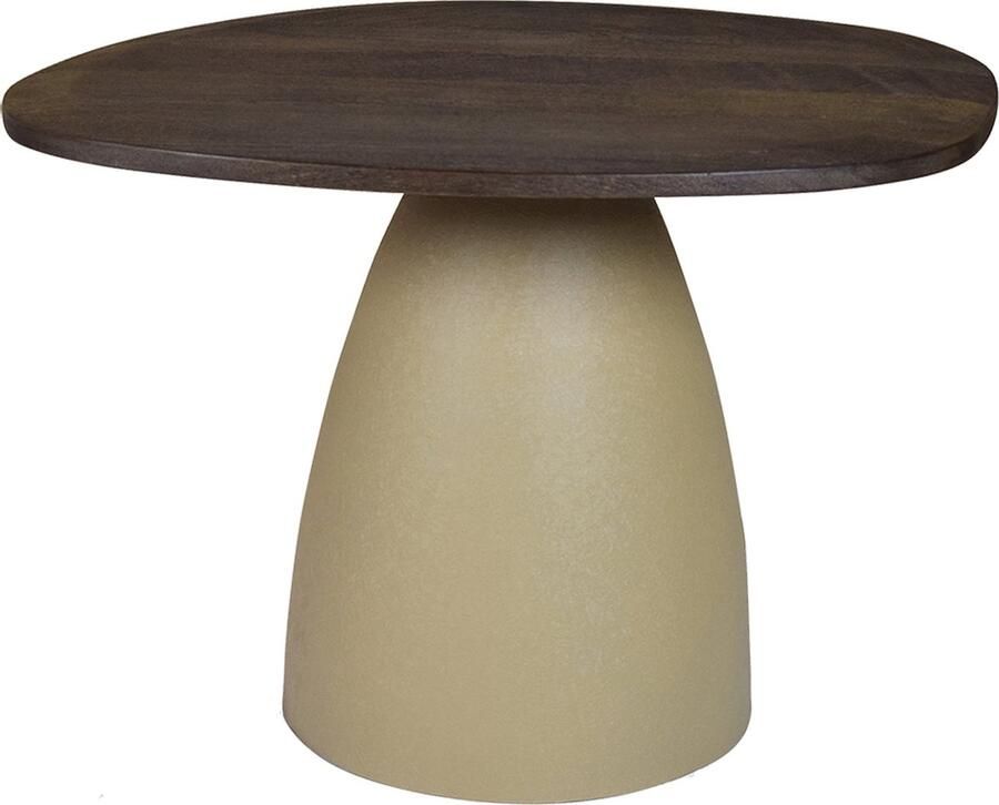 By Mooss Bijzettafel Oil Antique Hout Metaal Stoer Trendy Minimalistisch