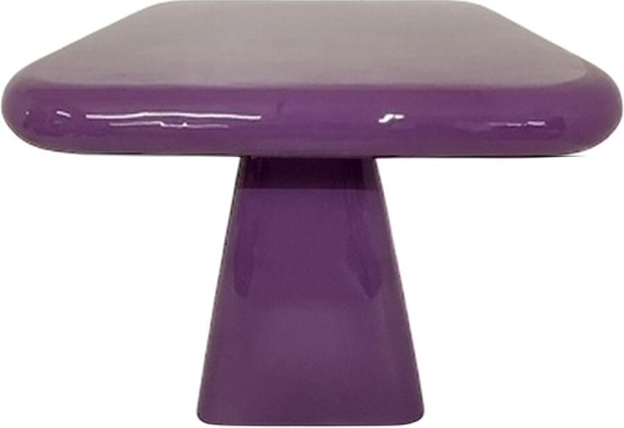 By Mooss Enamel Salontafel Paars Purple Medium 41.00 x 41.00 x 39.00 cm Hoogglans Metaal