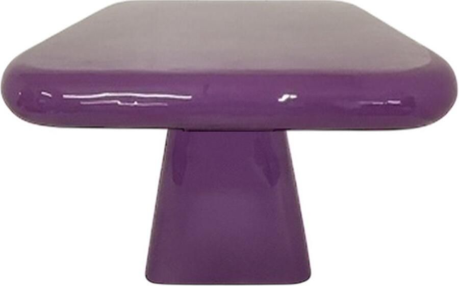 By Mooss Enamel Salontafel Paars Purple Small 36.00 x 36.00 x 35.00 cm Hoogglans Metaal