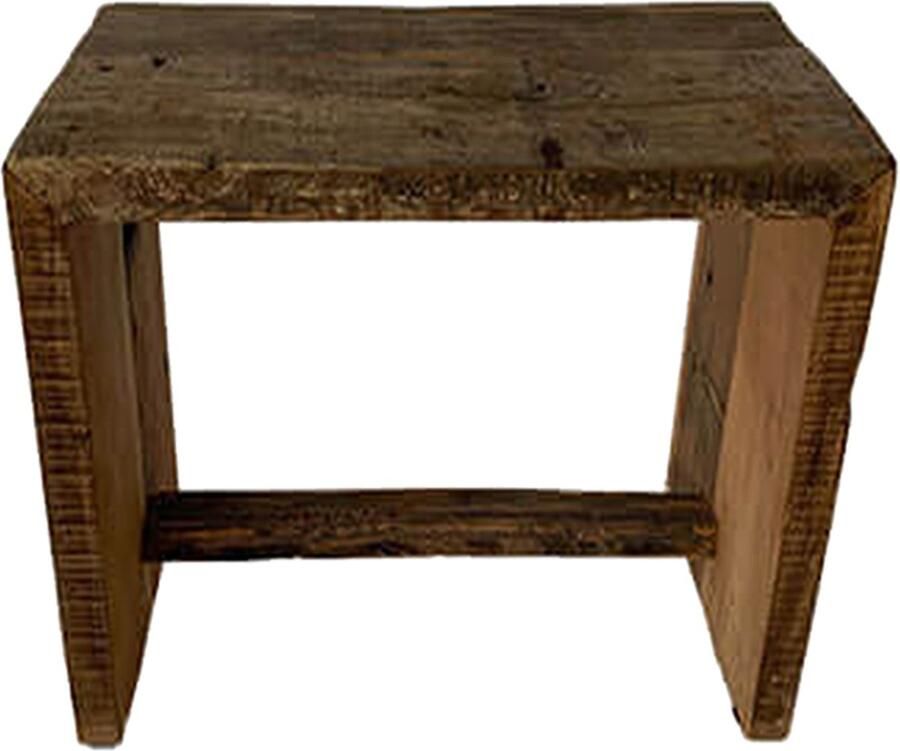 By Mooss Kruk Hout Vierkant Robuust Grof 46x46cm