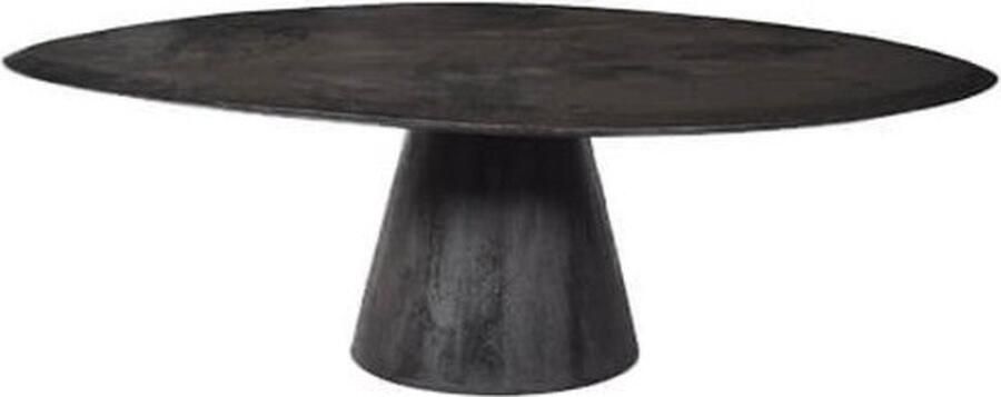 By Mooss Maisonriche Salontafel Organische vorm tafelblad mangohout zwart Merk: Afmeting doorsnee: 70cm