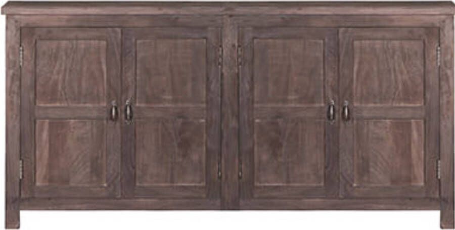 By Mooss Wandmeubel houten kast bruin hout dressoir voelbare houtstructuur Breedte 173cm