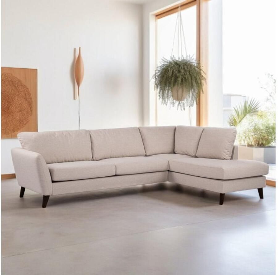 BY-OLAF Hoekbank Lexington rechts – Stof Inari Beige – 3-zits met hoek rechts– 278 x 196 cm