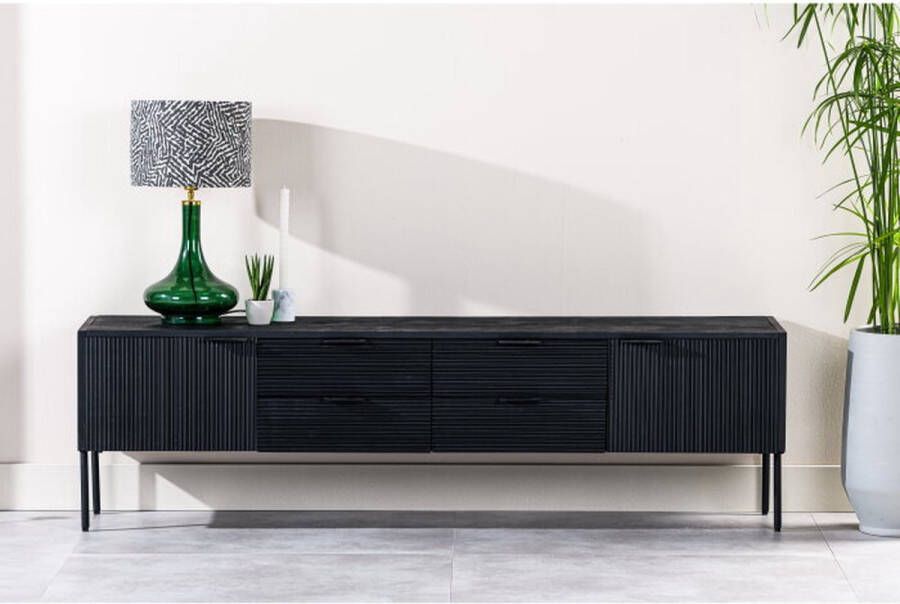 BY-OLAF Tv-meubel Kingston 175 cm Zwart