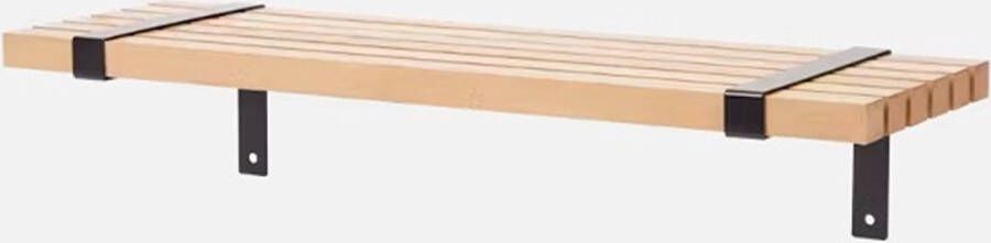 by parle Houten Wandplank Eenvoudig in elkaar te zetten FSC gecertificeerd hout: verantwoord hout Plank