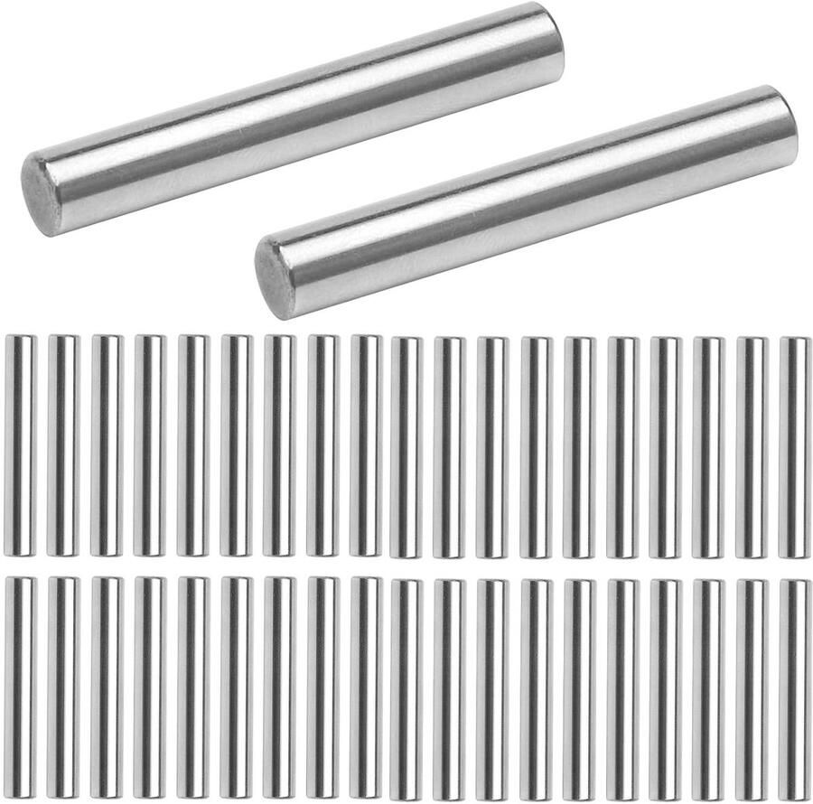 By Shayne 40 stuks cilinderstiften planksteunen voor planken Cilindrische plankdragers voor kasten Meubelplanken 6 x 40 mm