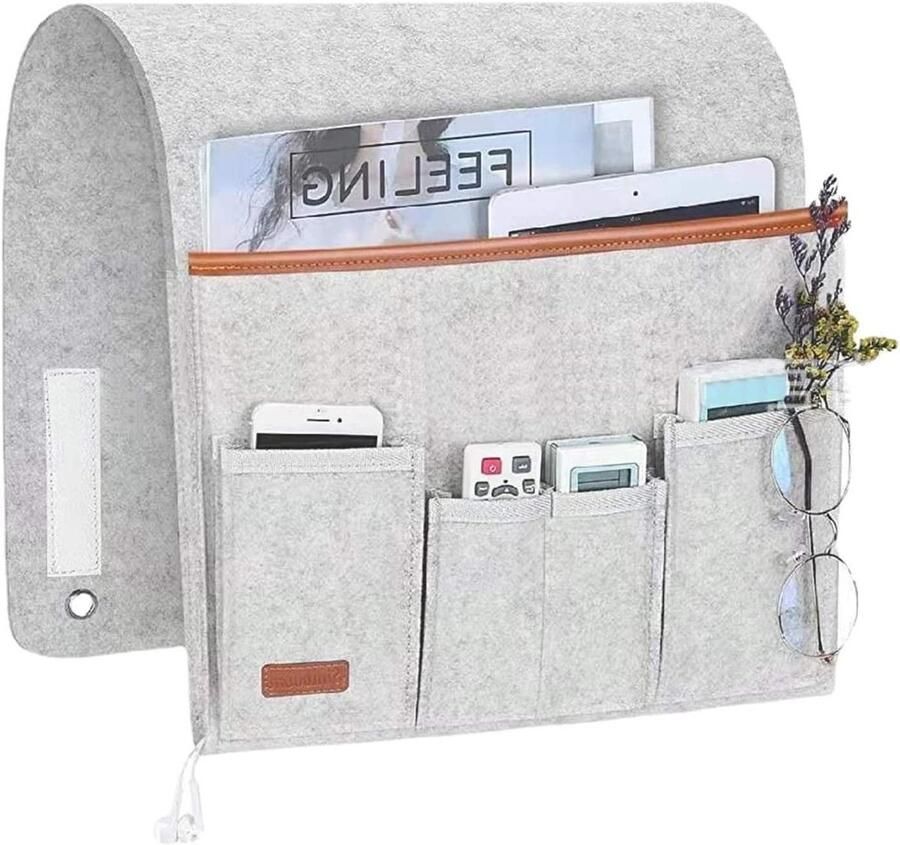 Allecto Plus Bank Armleuning Organizer Hangend Antislip Bank Stoel Opberger voor Tablet Tijdschriften Boeken Afstandsbediening Bedzijde Opbergtas