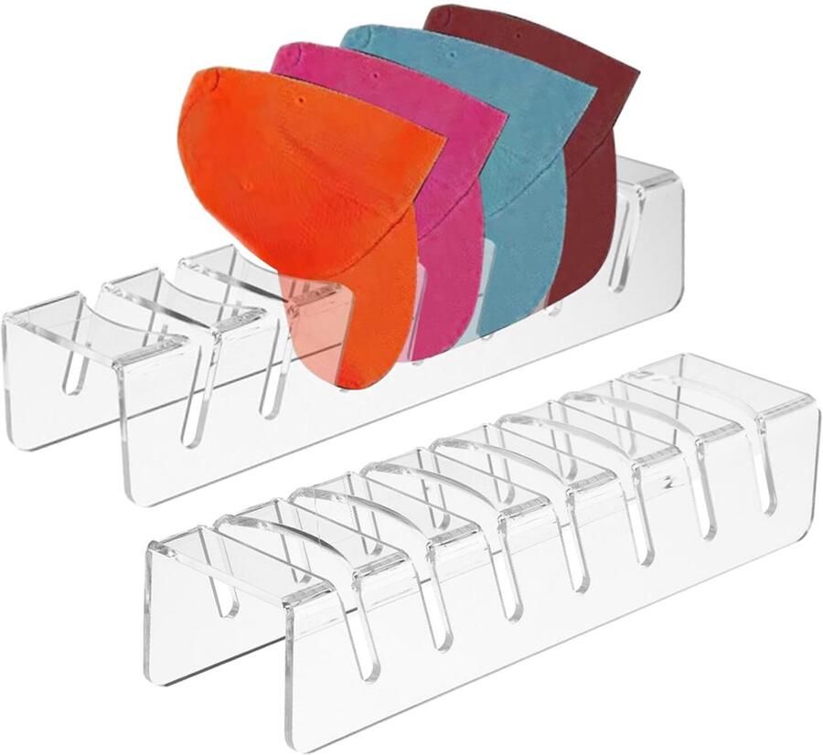 By Shayne Elegante en Ruimtebesparende Acryl Hoeden Display Standaard voor Baseballcaps