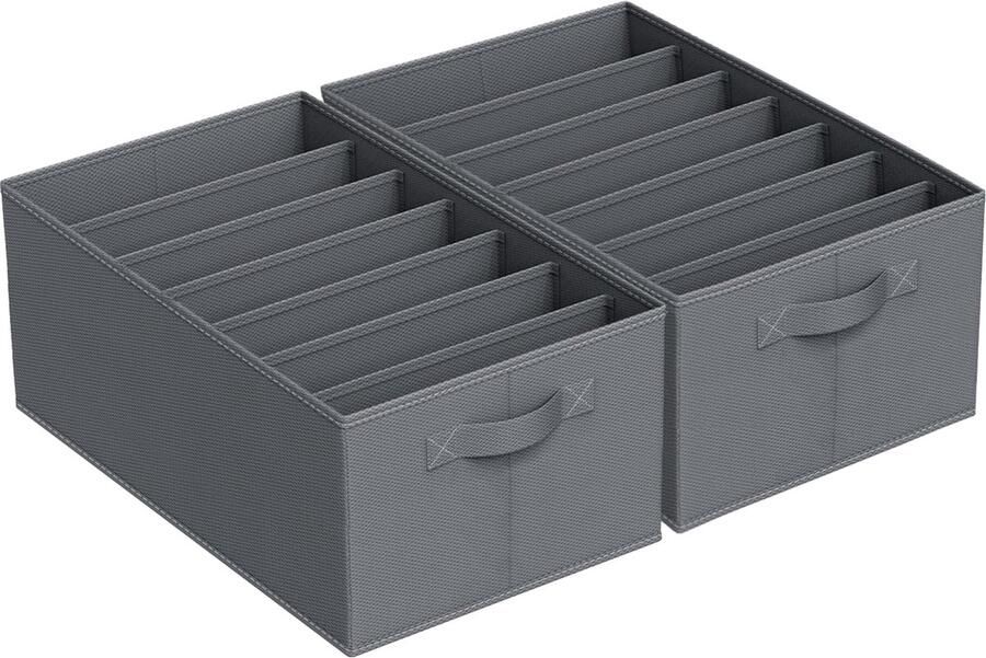 By Shayne Ruime Opbergoplossing voor Kledingkast Met Zeven Compartimenten voor Eenvoudige Organisatie